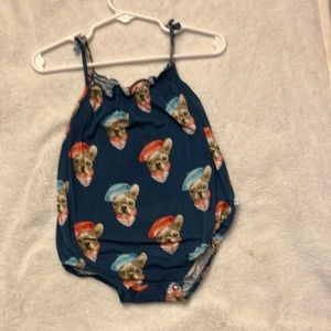 Posh Peanut “Frenchie” Romper 6-12 months